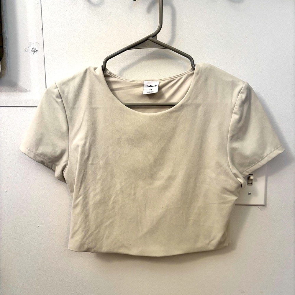 5/$25 Off white crop top